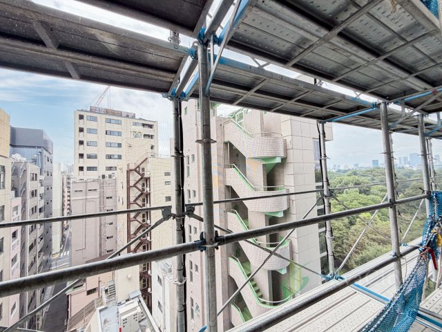 ビューシティ新宿御苑の展望|バルコニーからの眺望　※大規模修繕工事中　当日のご見学、可能です！お気軽にお問い合わせください！※0120-133-468