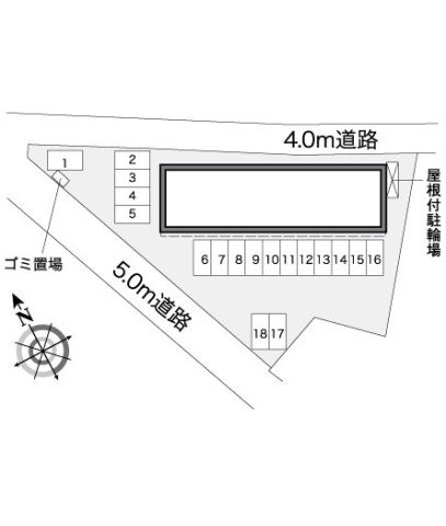 レオパレス暁の区画図