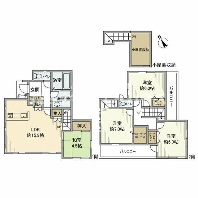 平田戸建の間取り