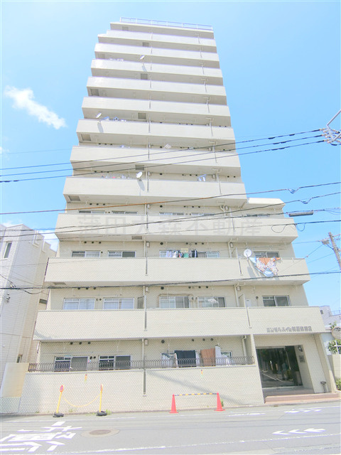 エンゼルハイム梅屋敷第2の外観|外観　1988年築　SRC鉄骨鉄筋コンクリート造地上14階建て総戸数38戸の分譲賃貸マンション　東京都大田区大森中1丁目　京浜急行本線梅屋敷駅、大森町駅