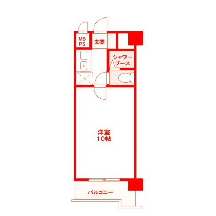 藤沢市藤沢の賃貸マンションの間取り