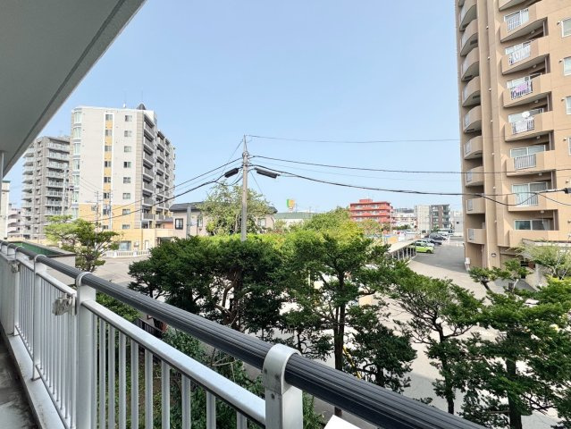 ラインズマンション伏見第二の展望|バルコニーから見える景色。