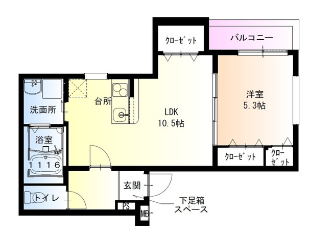 【間取り】 | フジパレス百舌鳥八幡Ⅴ番館