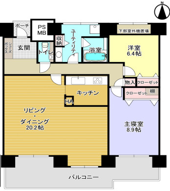 桜宮リバーシティ・ウォータータワープラザの間取り