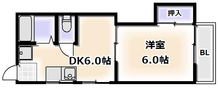 マンション米田の間取り