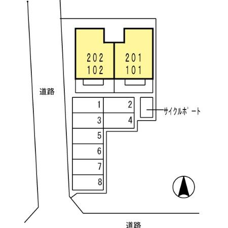 ウィルモア辰巳の区画図