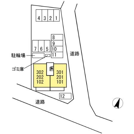 クレスト高柳の区画図
