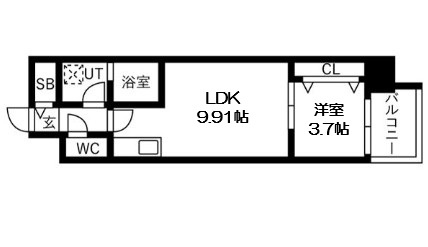 【間取り】 | アートレジデンス梅田北Ⅰ