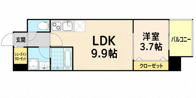 【間取り】 | アートレジデンス梅田北Ⅰ