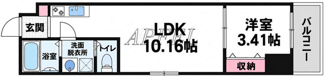 【間取り】 | アートレジデンス梅田北Ⅱ