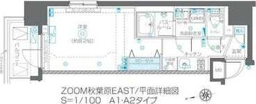 ＺＯＯＭ秋葉原ＥＡＳＴの間取り