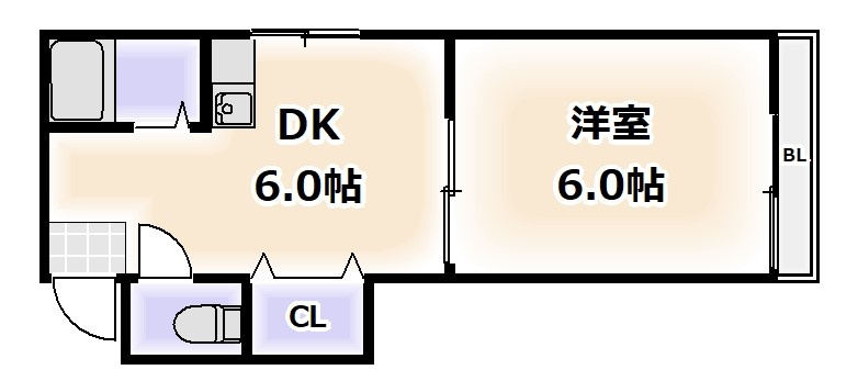 ハニーコーポの間取り