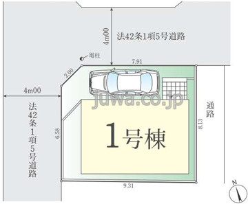 【新築分譲住宅】新座市東2期の区画図
