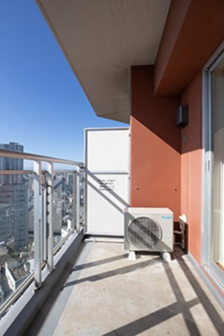 ユニゾンタワーのバルコニー|※写真は同タイプ住戸です。