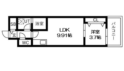 【間取り】 | アートレジデンス梅田北Ⅰ