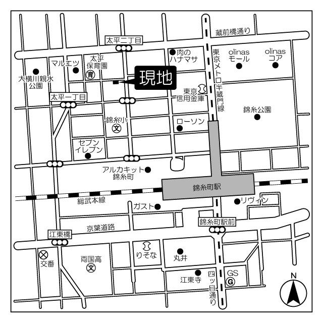 モンレーヴ錦糸町の地図