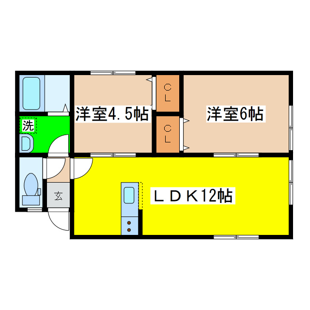 柊の間取り