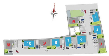 菊陽町原水1号棟の区画図