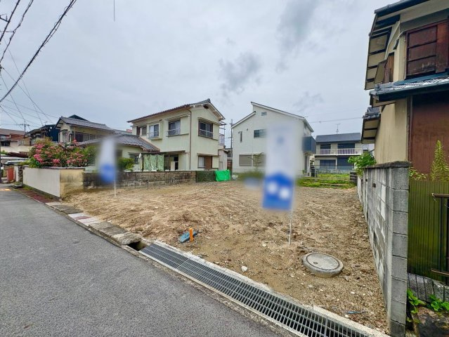 草津市木川町　建築条件無し売土地の外観