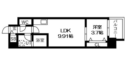 【間取り】 | アートレジデンス梅田北Ⅰ
