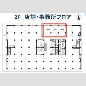 大阪市中央区船場中央２丁目の店舗事務所の区画図