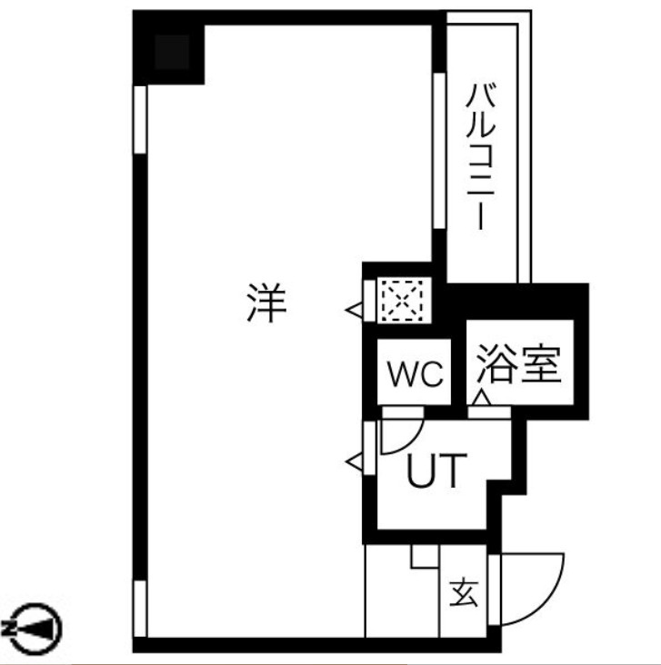 大阪市中央区博労町４丁目の事務所の間取り