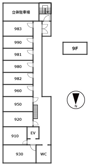 第６松屋ビルの区画図
