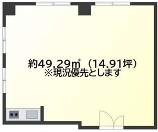 大阪市中央区玉造２丁目の事務所の間取り