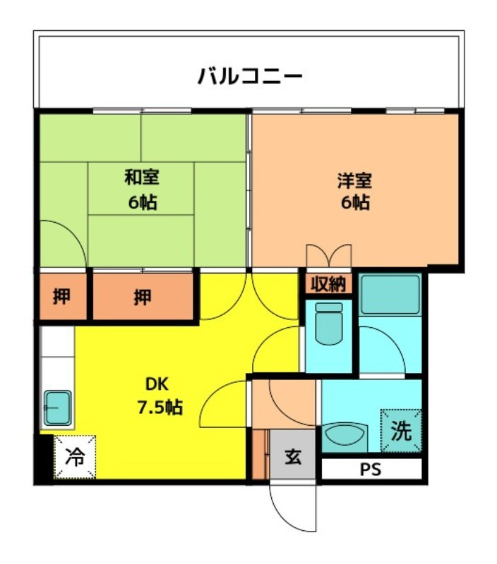 コーポハシグチの間取り