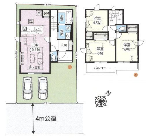 仲介手数料無料　久喜市久喜北２丁目5-43　新築戸建　全1棟の間取り|限定１棟です