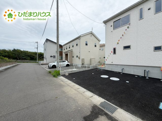いわき市平豊間第9　新築戸建　2号棟の前面道路含む現地写真|徒歩圏内に公園があり四季折々のイベントを楽しめます☆彡