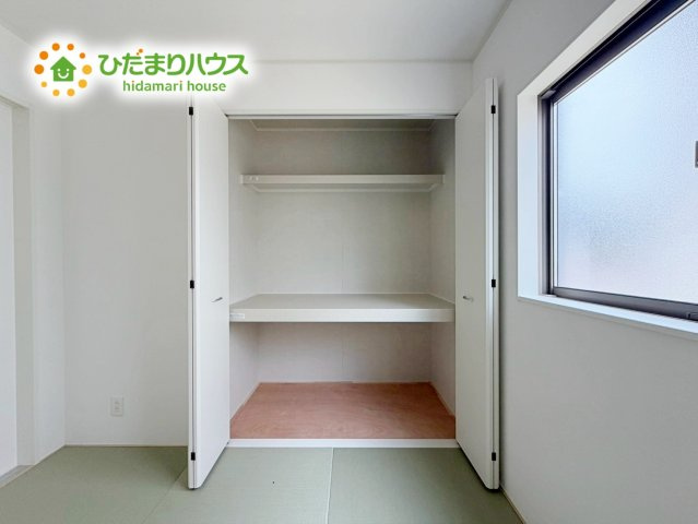 いわき市平豊間第9　新築戸建　1号棟の収納|和室の収納は横開きクローゼット！しまった物の出し入れも楽々です(^^)