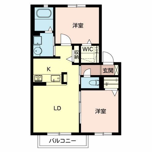 シャーメゾン鈴の宮の間取り
