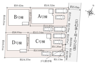 【区画図】 | 新築分譲住宅　富士見市上沢　全4棟 | 全4区画