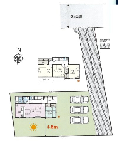 仲介手数料無料　久喜市栗原336付近　新築戸建　全1棟の間取り|限定１棟です
