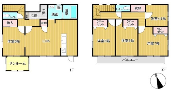 【間取り】 | 熊谷市上江袋　中古住宅  