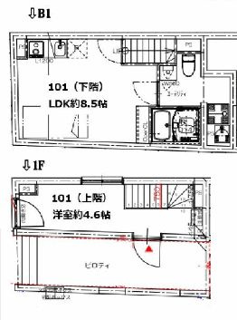 アレッタ笹塚の間取り