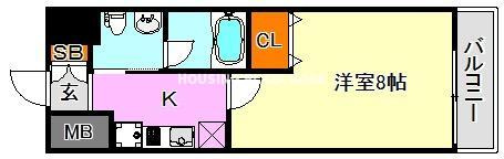 クレアドル須磨Ⅲの間取り