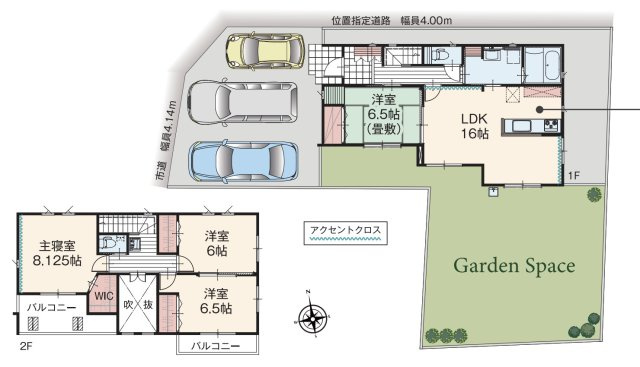 【間取り】 | いろどりアイタウン鴻巣市松原1丁目　新築戸建　全1棟　1号棟