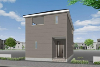 【外観パース】 | 土浦市桜ケ丘町第5　新築戸建　1号棟 | 完成が楽しみな新築建売住宅。完成前のご成約も多数ございますので、お気軽にお問い合わせください。