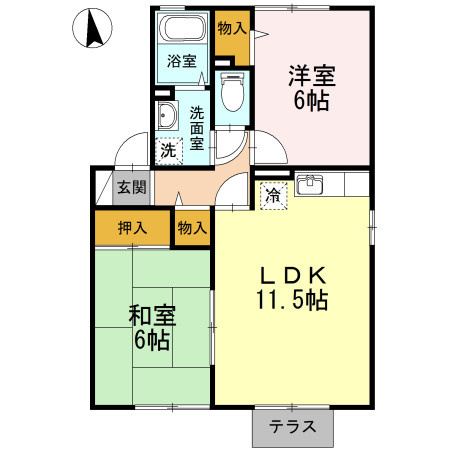 アークフラッツ　C棟の間取り