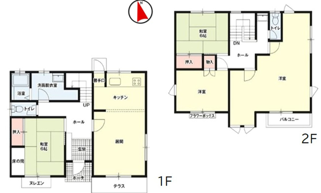 【間取り】 | 家具付き・　伊勢崎市今泉町中古