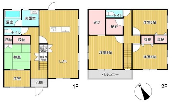【間取り】 | 羽生市下川崎　中古住宅  