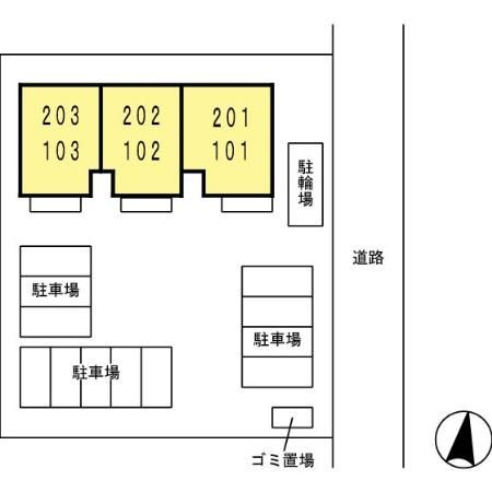メゾン　ルポⅢの区画図