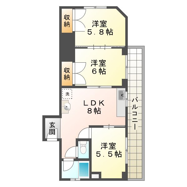 シャトレイユの間取り