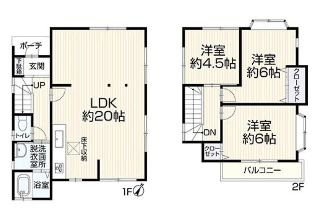 中古戸建　我孫子市台田３丁目の間取り