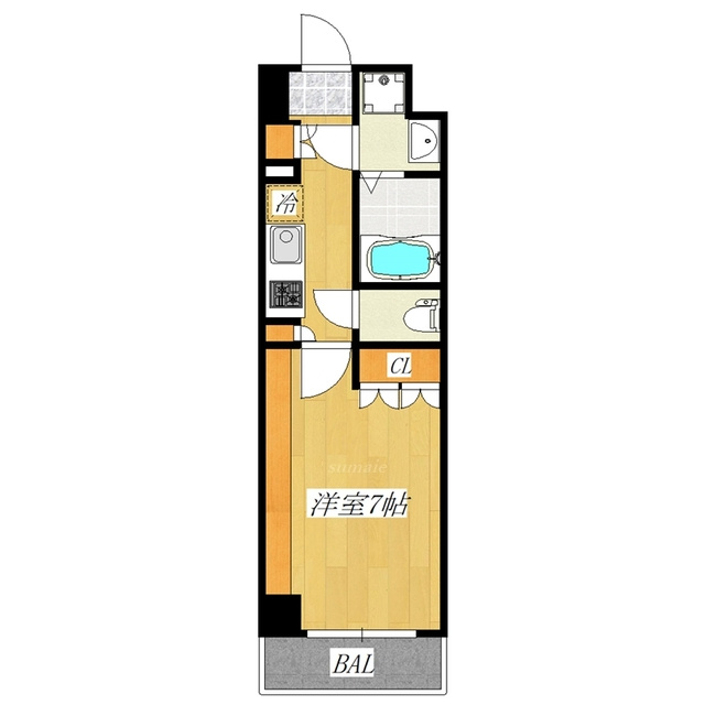 フュージョナル浮間舟渡の間取り|北向きのお部屋です☆