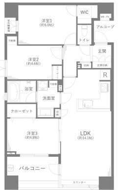 ラヴィドール田無の間取り