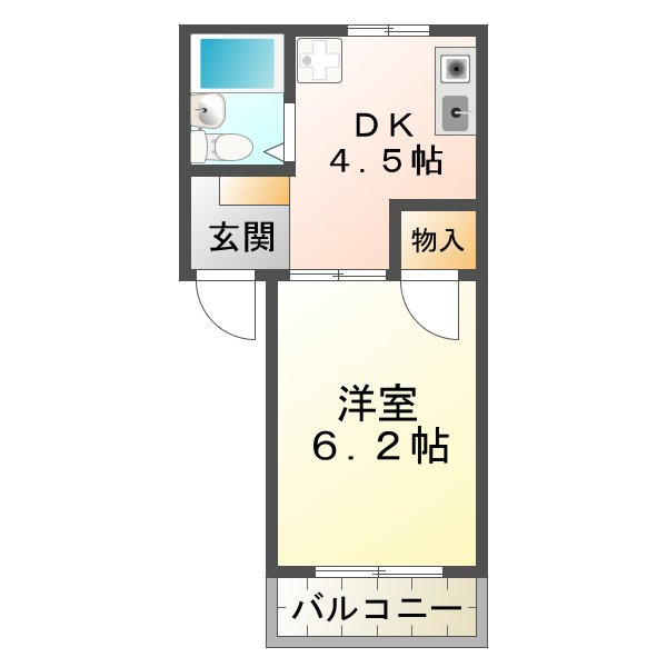 ＭＪハイツ塩屋の間取り