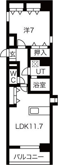 アレーヌコート野並の間取り